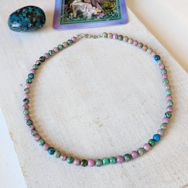 Collana Crisocolla & Fosfosiderite