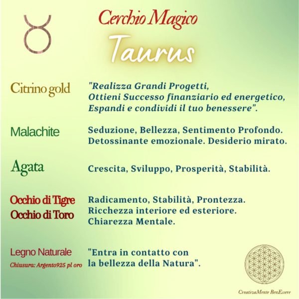 bracciale pietre astrologici