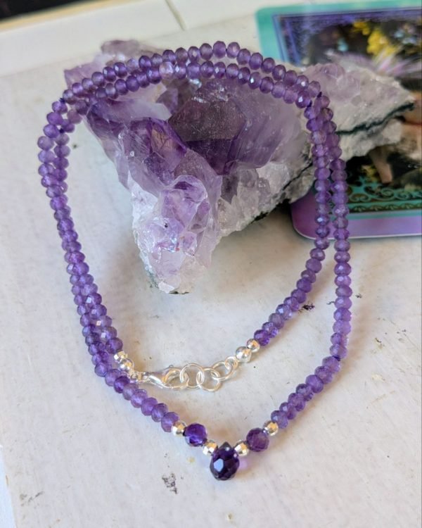 Collana Goccia d'Ametista
